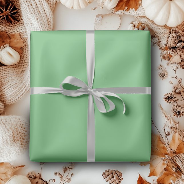 Papel De Presente Cor Sólido do Fern | Clássico | Elegante (Criador carregado)