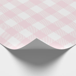 Papel De Presente Cora o teste padrão cor-de-rosa da verificação do
