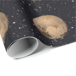 Papel De Presente Coração de Plutão Starry Sky