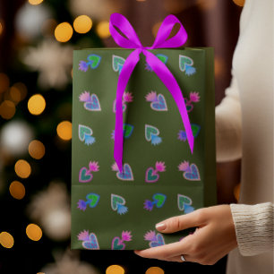 Papel De Presente Coração Sagrado