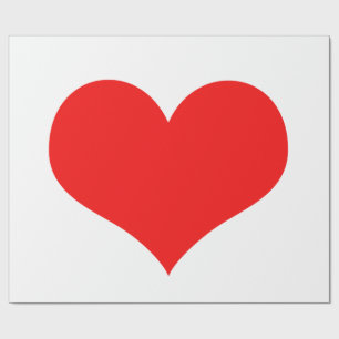 Papel De Presente Coração Vermelho Fofo Dia dos Namorados Cor Person