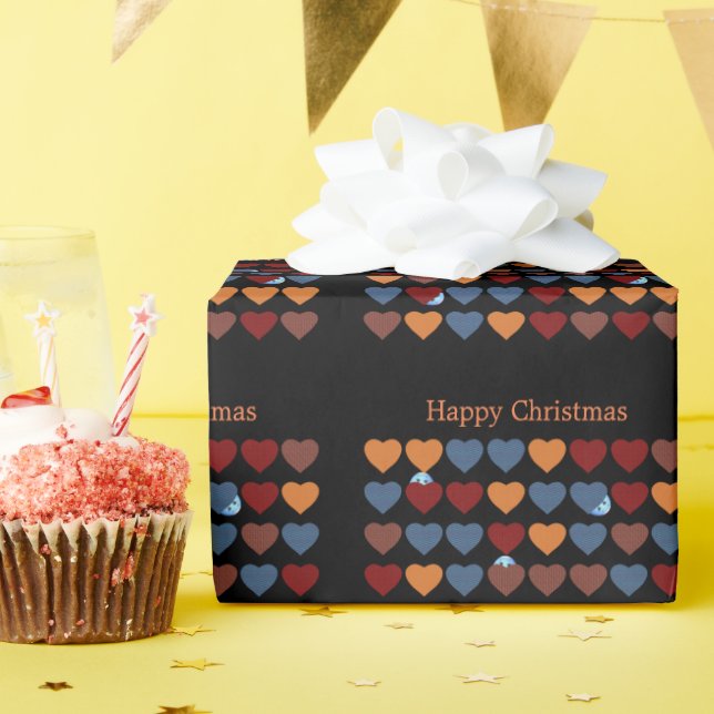 Papel De Presente Corações (Festa de aniversário)
