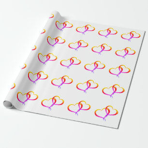 Papel De Presente Corações