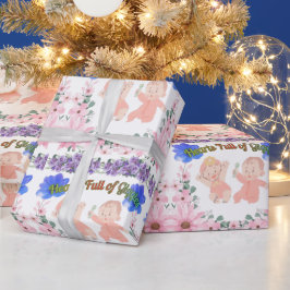 Papel De Presente Corações Cheios de Risadas
