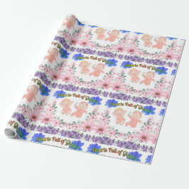 Papel De Presente Corações Cheios de Risadas