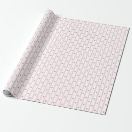 Papel De Presente Corações cor-de-rosa, Listras, aniversário, namora