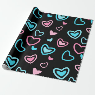 Papel De Presente Corações de Amor