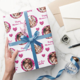Papel De Presente Corações Florais Elegantes e Bonitos, Corações Flo