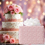 Papel De Presente Corações - Ombre de Rosa claro vermelho<br><div class="desc">Corações em vários tons de vermelho para rosa claro em um fundo de rosa claro. Outras formas de cores disponíveis.</div>