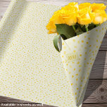 Papel De Presente Corações-Rolos-Dia de as mães-Namorados-Casamento<br><div class="desc">Corações em vários tons de amarelo num fundo amarelo pastel. Outras formas de cores disponíveis.</div>
