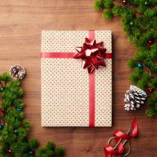 Papel De Presente Corações Vermelhos Padrão Invisível