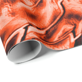 Papel De Presente Coral e ilusão retorcida