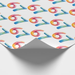 Papel De Presente Cores Brilhantes 67 Sem Significado Algum Branco