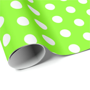 Papel De Presente Cores Brilhantes do Padrão do Bolinhas Perky
