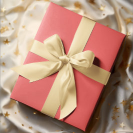 Papel De Presente Cores Clássicas - Vermelho Suave - Roll Sólido