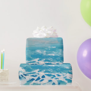 Papel De Presente Cores de Água Pintadas