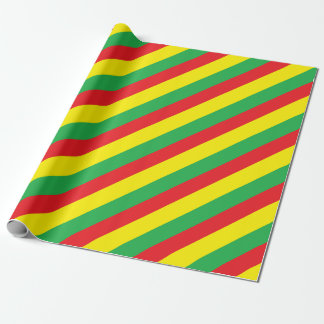 Papel De Presente Cores de Rasta