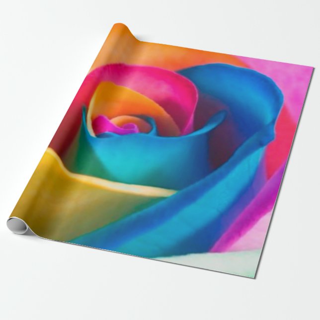 Papel De Presente Cores de rosas (Desenrolado)