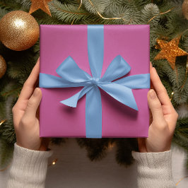 Papel De Presente Cores de tendência - Cor do berço - Rolagem sólida