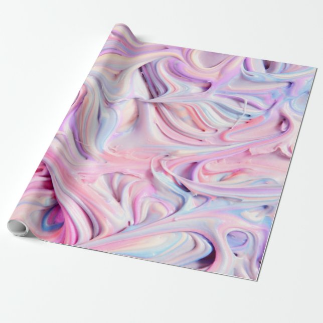 Papel De Presente Cores de unicórnio (Desenrolado)