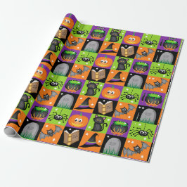 Papel De Presente Cores do Halloween