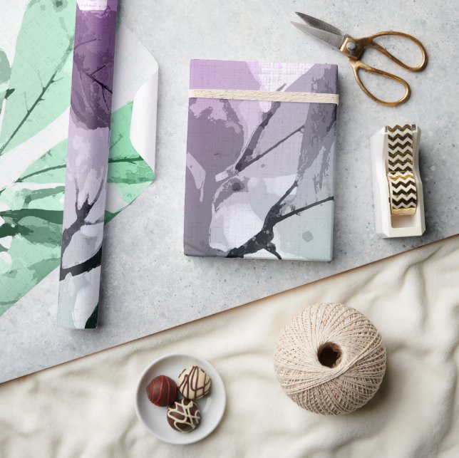 Papel De Presente Cores do outono, folhas 5 (Artesanato)