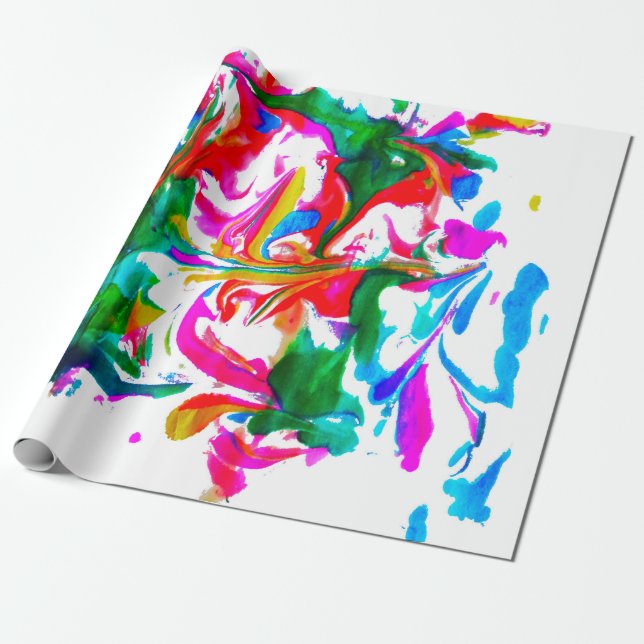Papel De Presente Cores loucas (Desenrolado)