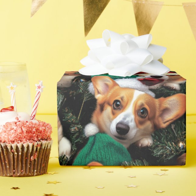 Papel De Presente Corgi Wrapping Paper (Festa de aniversário)