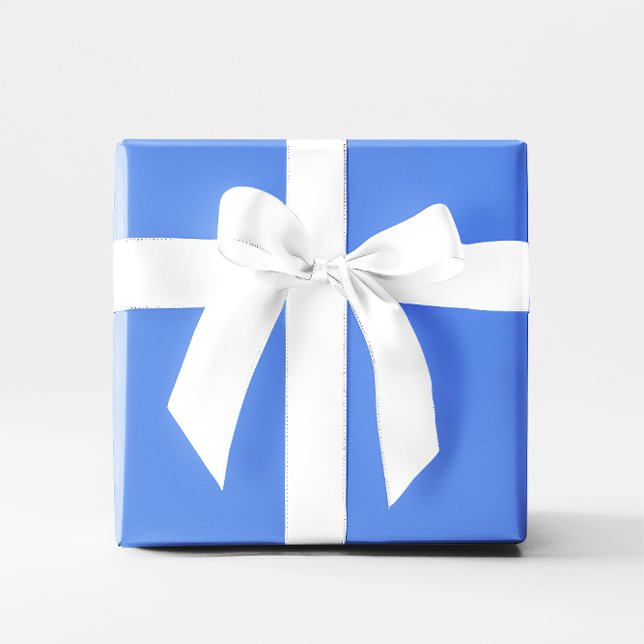 Papel De Presente Cornflower Blue (Cornflower Blue Wrapping Paper)