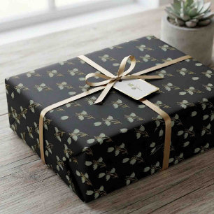 Papel De Presente Coroa Bohemiana Botânica Floral Vintage