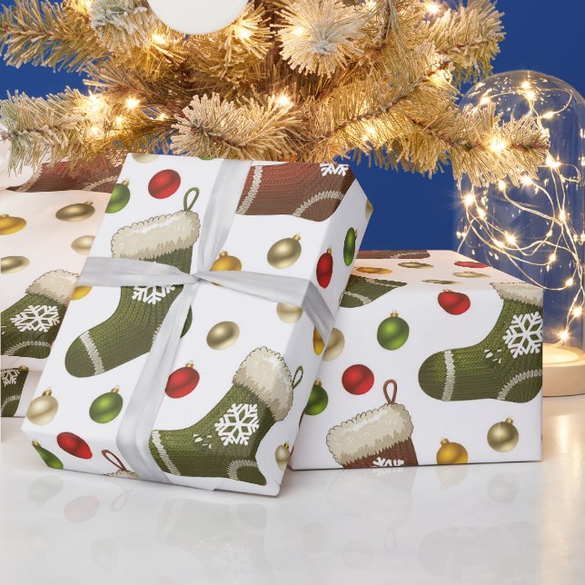 Papel De Presente Coroas de Natal (Feriados)