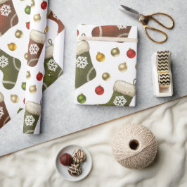 Papel De Presente Coroas de Natal
