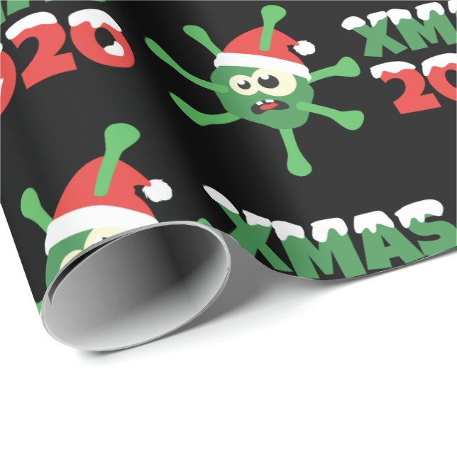 Papel De Presente Coronavirus Corona Natal 2020 (Ponta do rolo)