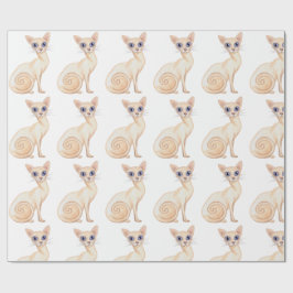 Papel De Presente Cortar Gato Abissino