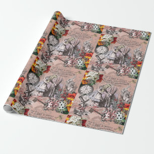 Papel De Presente Cortina de nonsense da Alice no país das maravilha