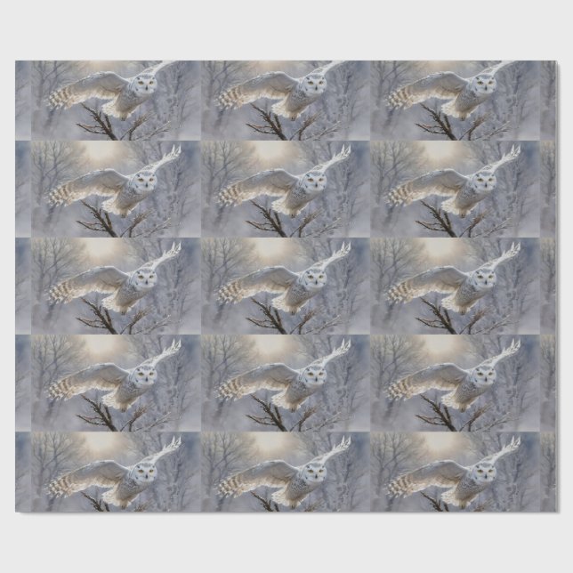 Papel De Presente Coruja (Aberto)