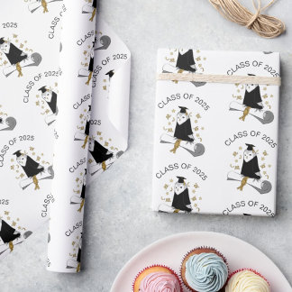 Papel De Presente Coruja na Pré-escola de Gown/Graduação no Jardim d