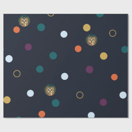 Papel De Presente Coruja-ponto Meia-noite — Coruja Atmosférica e Pad