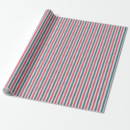 Papel De Presente Cosmic Bloom Stripes
