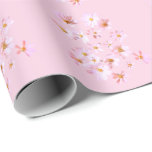 Papel De Presente Cosmos Collage<br><div class="desc">Collage of purity cosmos in pink perfect for any gift.</div>