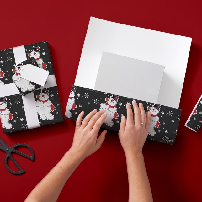 Papel De Presente Costume Frosty, o floco de neve de Natal Snowman (Criador carregado)