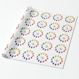 Papel De Presente Costura, Dedal, Agulha e Linha