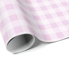 Papel De Presente Cotton Candy Gingham Wrapping Paper