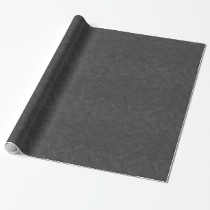 Papel De Presente Couro preto