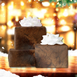 Papel De Presente Couro vestido de Saddle Faux