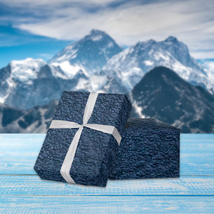 Papel De Presente Couve-de-couro azul escura