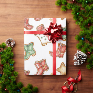 Papel De Presente Cowboy do Natal Ocidental