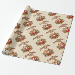 Papel De Presente Cowboy Papai Noel