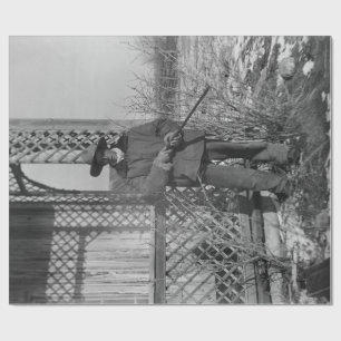 Papel De Presente Cowboy Rancher ou canadense fora da lei do Velho O