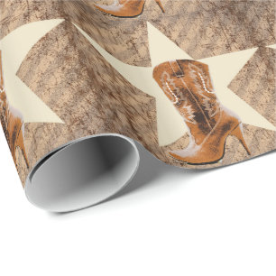Papel De Presente cowgirl moda cowboy do oeste
